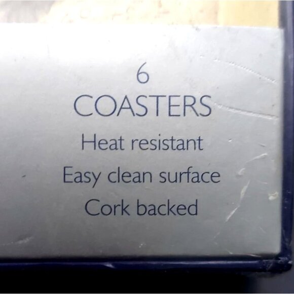 NEW Pimpernel Rooster Cork Backed Coasters Set of 6 England Farmhouse - Picture 3 of 5